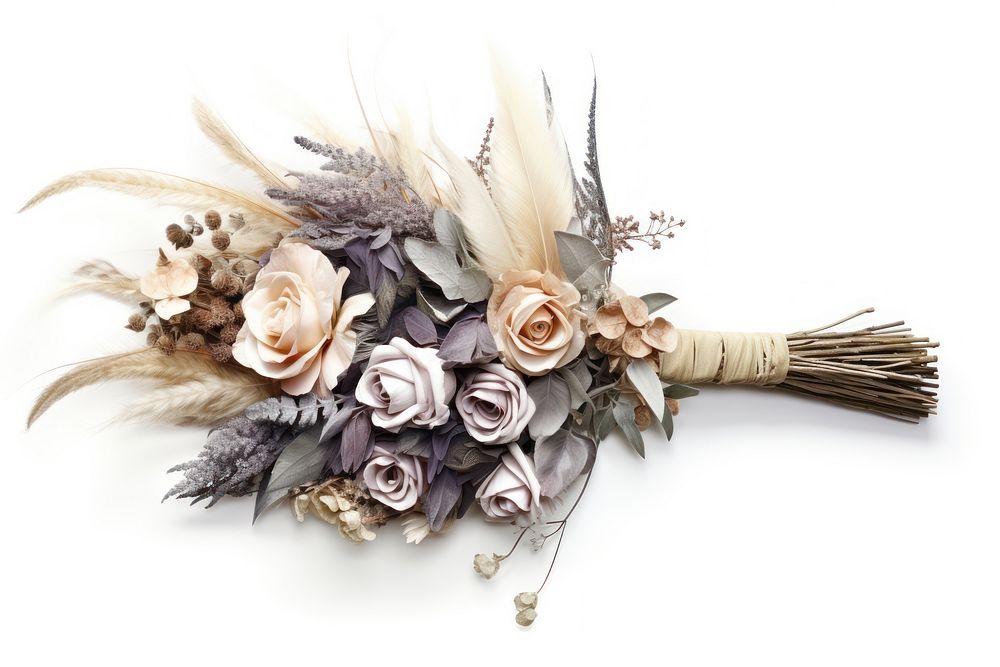 Dried wedding bouquet flower plant rose. AI generated Image by rawpixel.