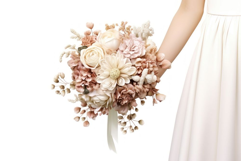 Holding wedding bouquet flower bride plant. AI generated Image by rawpixel.