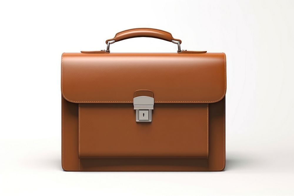 Briefcase leather brown bag. 