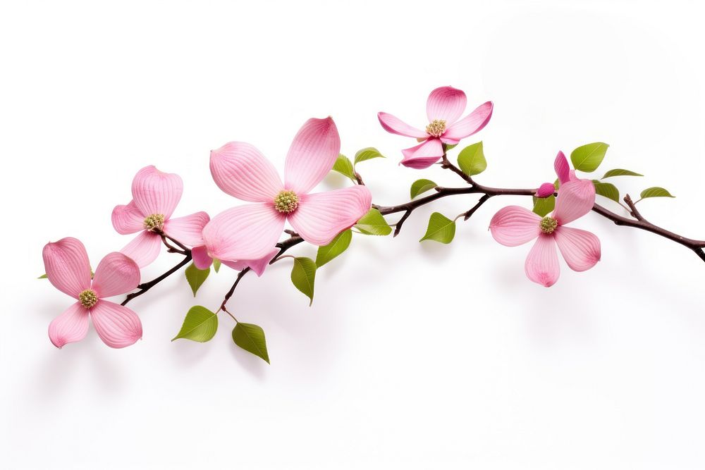 Dogwood Blossom blossom flower branch. AI generated Image by rawpixel.
