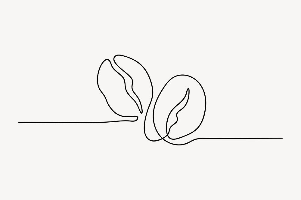 Coffee beans, aesthetic illustration design element 
