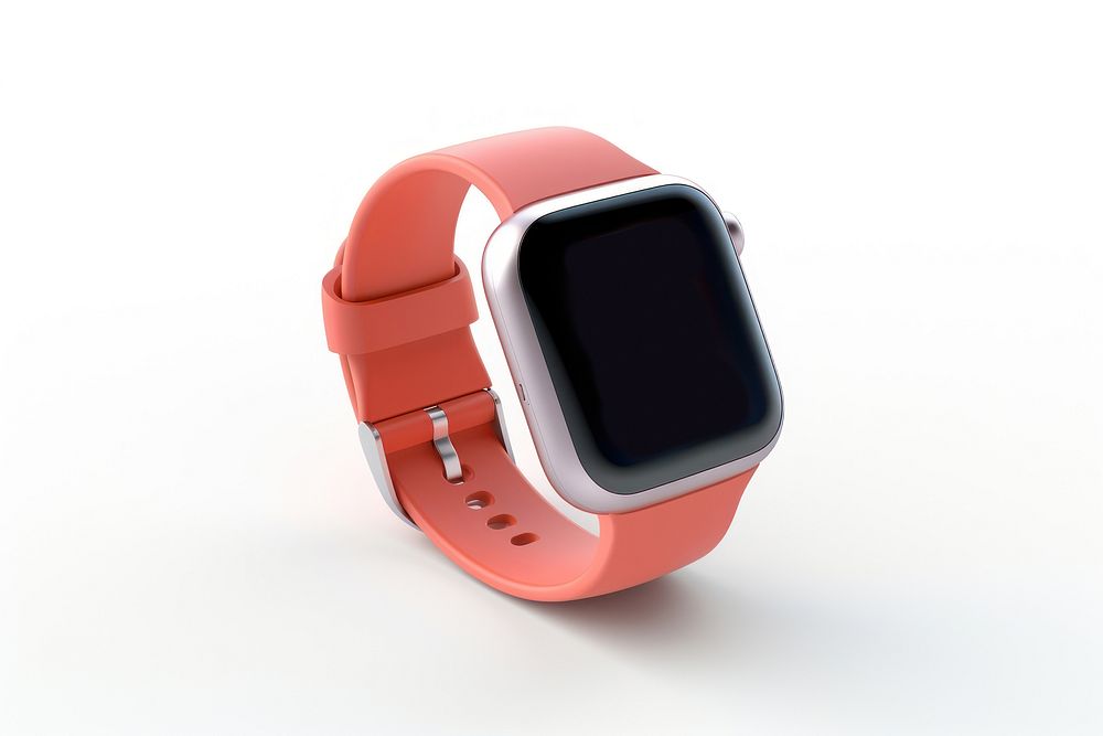 Smartwatch white background electronics technology. AI generated Image by rawpixel.