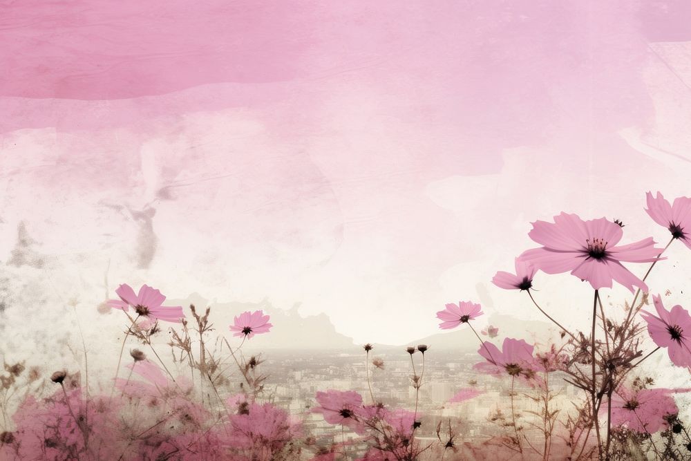 Clean background flower backgrounds landscape. AI generated Image by rawpixel.