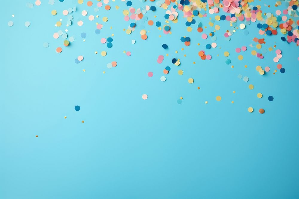 Confetti backgrounds outdoors blue. 