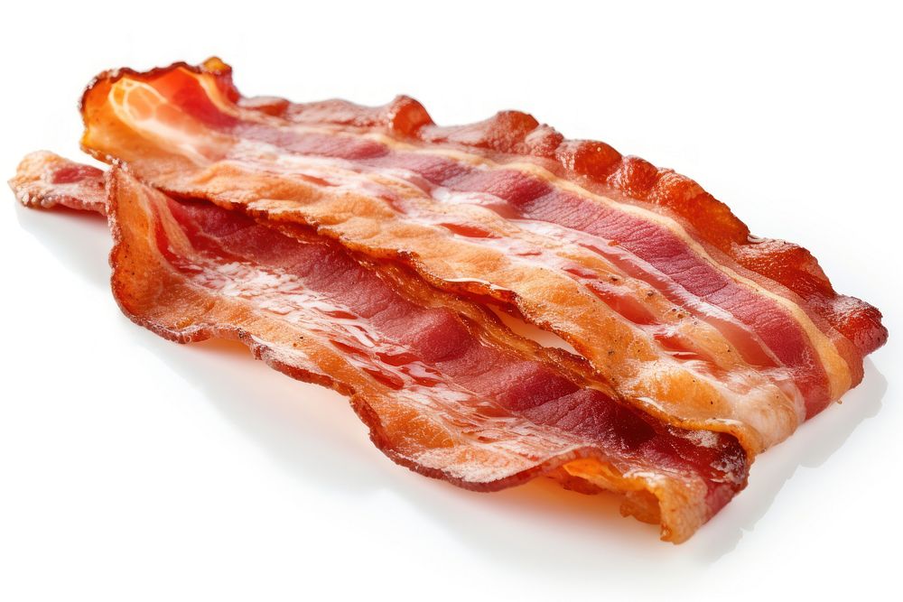 Crispy bacon meat pork food. AI generated Image by rawpixel.