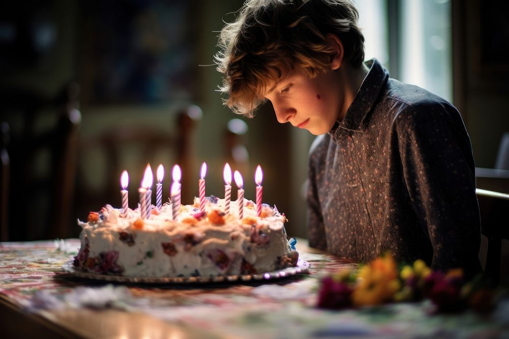 Birthday dessert candle party. 