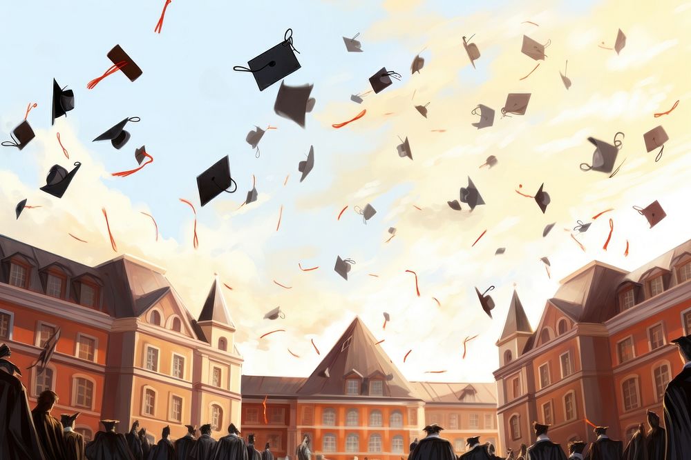 Graduation intelligence architecture achievement. 
