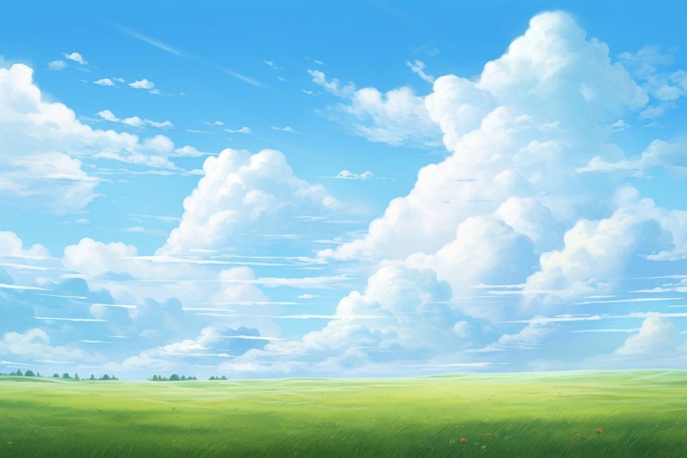 Meadow background landscape sky backgrounds. 