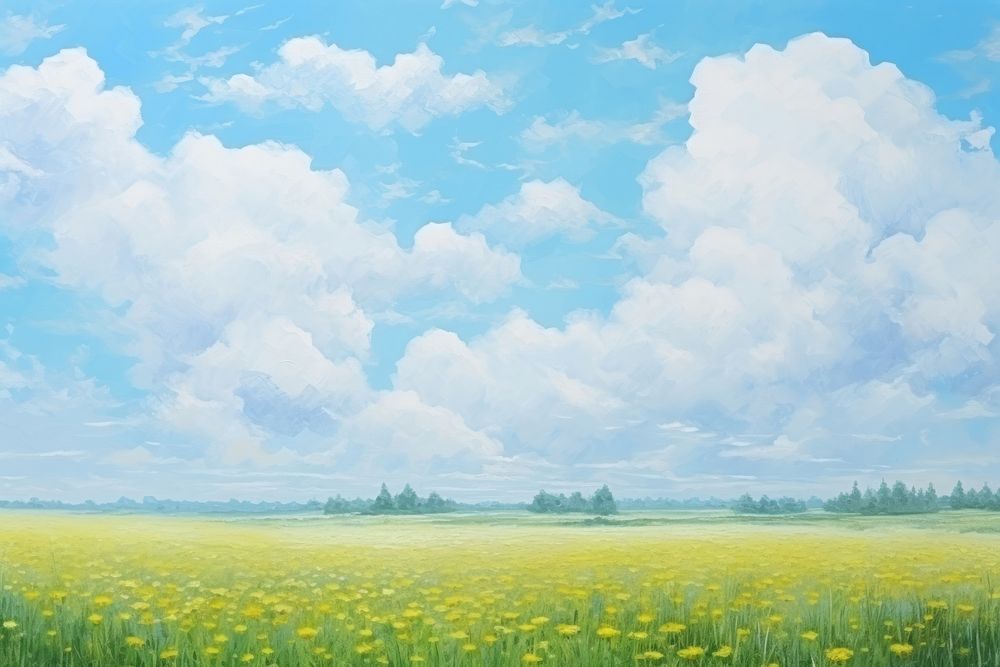 Meadow background landscape sky backgrounds. 