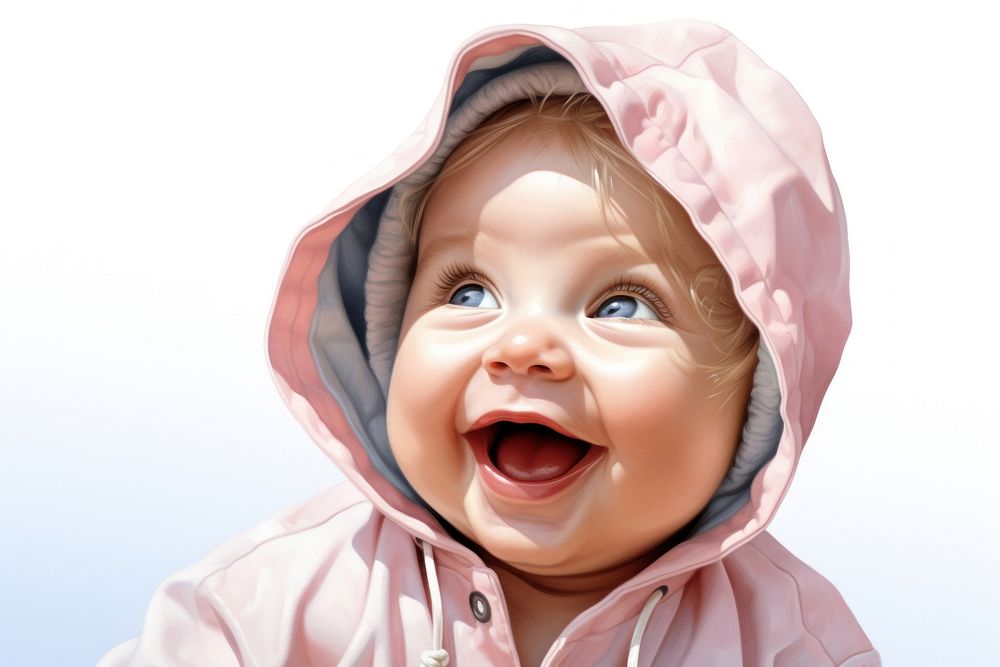 Baby baby portrait fun. AI generated Image by rawpixel.