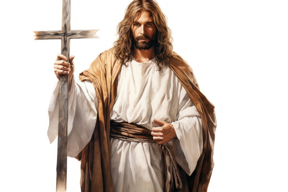 Jesus Christ adult cross white | Premium Photo Illustration - rawpixel