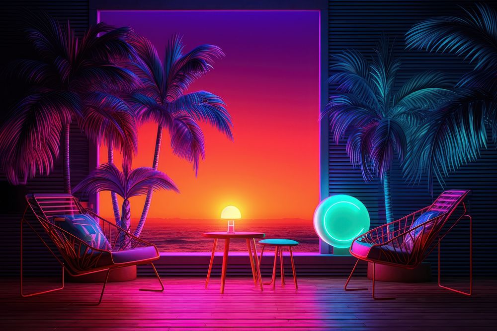 Party furniture lighting nature.