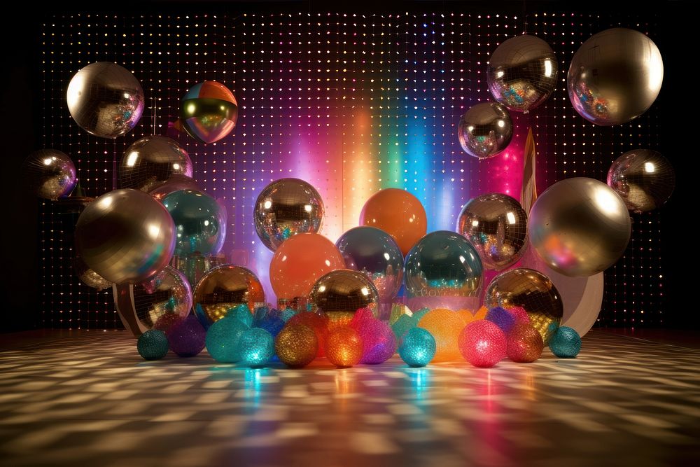 Party lighting balloon sphere. AI generated Image by rawpixel.