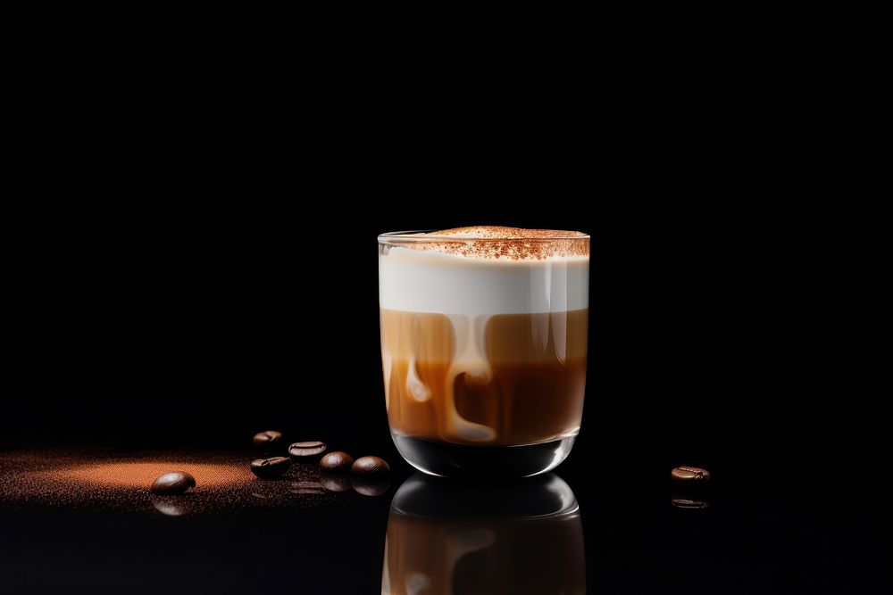 Calamel macchiato coffee latte drink. AI generated Image by rawpixel.