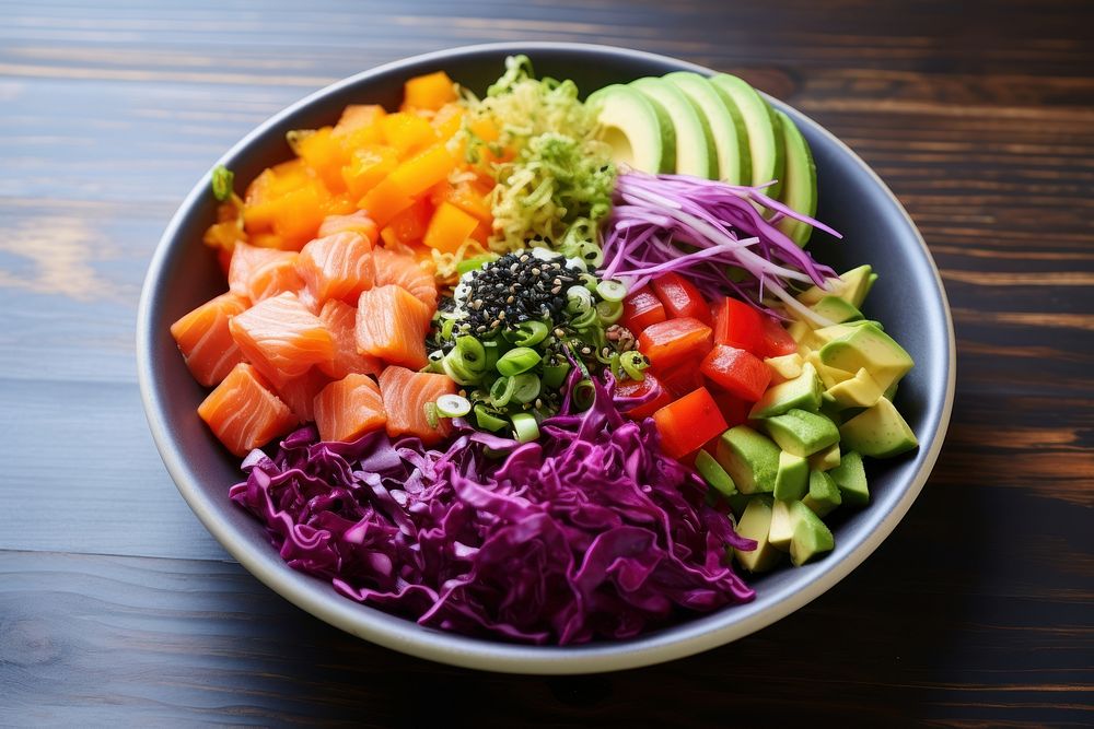 Plate fruit table food. 