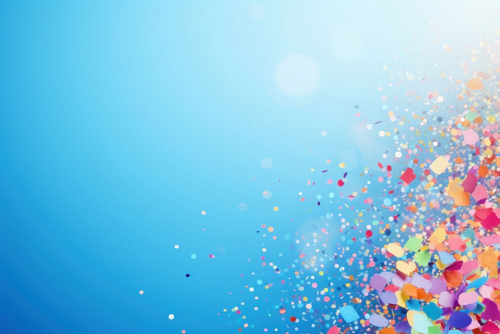 Confetti backgrounds glitter blue. AI generated Image by rawpixel.