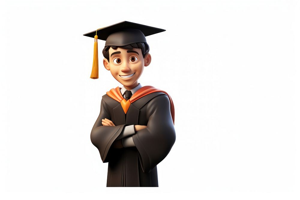 Graduation adult graduation gown achievement. AI generated Image by rawpixel.