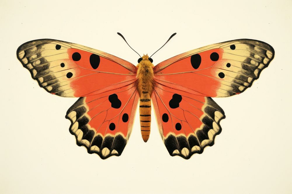 Lymantria dispar dispar butterfly animal insect. AI generated Image by rawpixel.