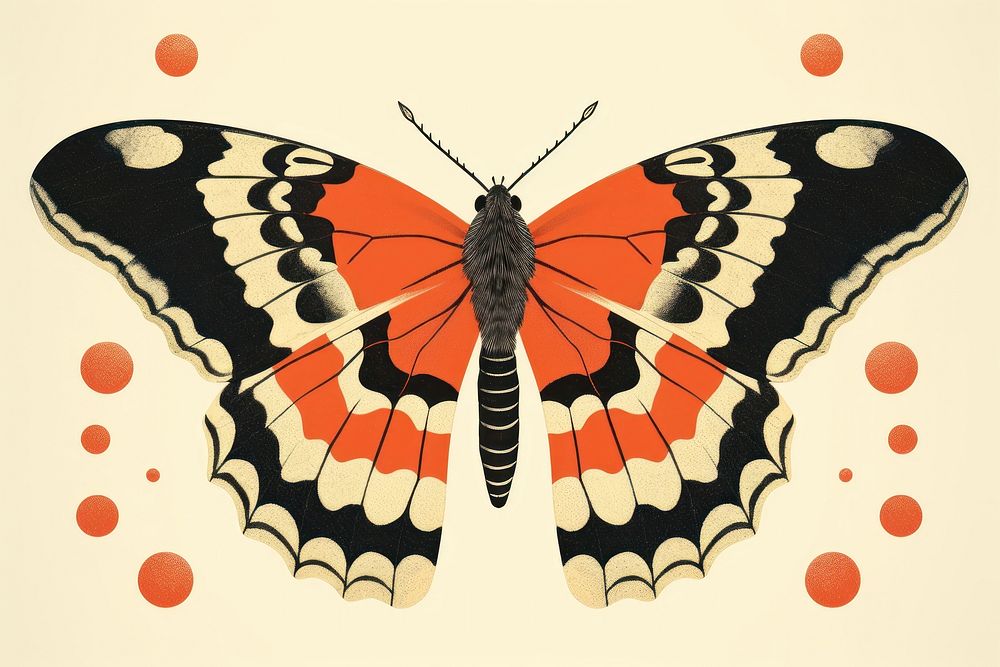 Lymantria dispar dispar butterfly animal insect. AI generated Image by rawpixel.
