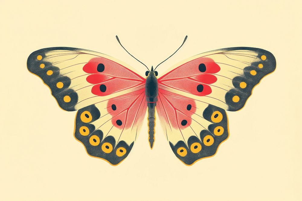 Lymantria dispar dispar butterfly animal insect. AI generated Image by rawpixel.