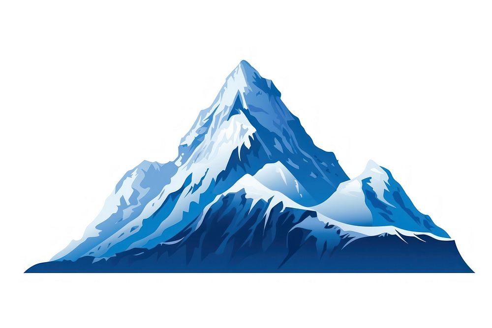 Mountain landscape glacier nature. AI generated Image by rawpixel.