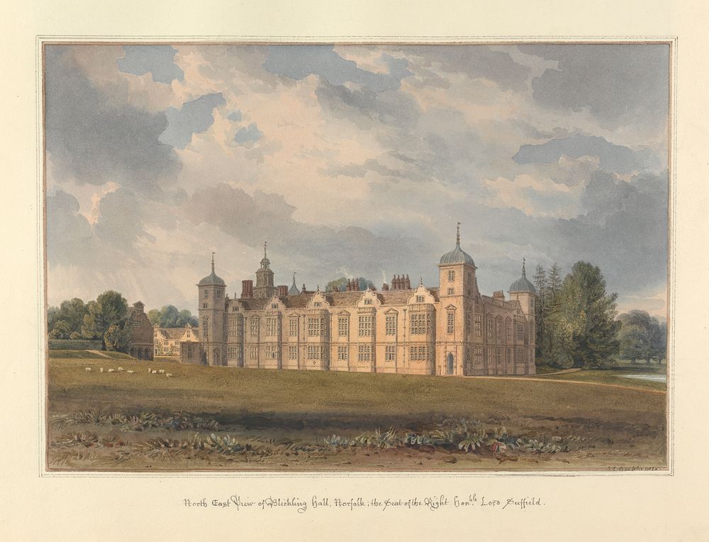 North East View of Blickling Hall, Norfolk; the Seat of the Right Hon'ble Lord Suffield