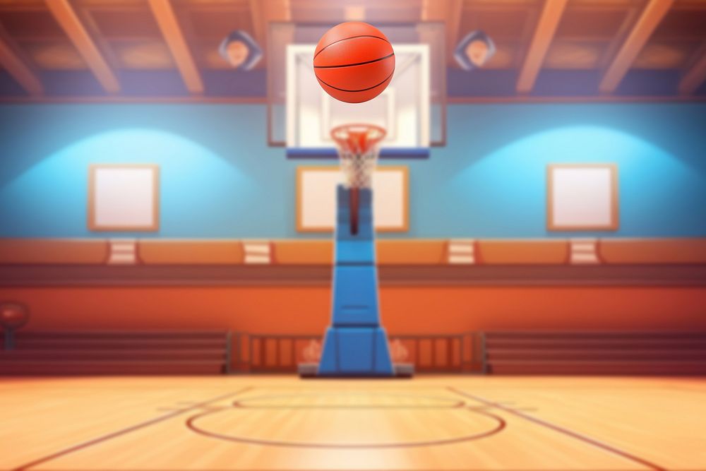3D basketball court, sports remix
