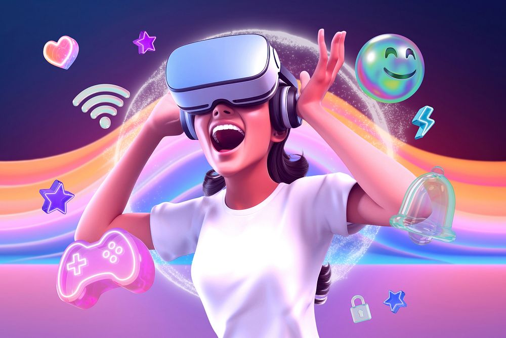 3D VR woman entertainment remix
