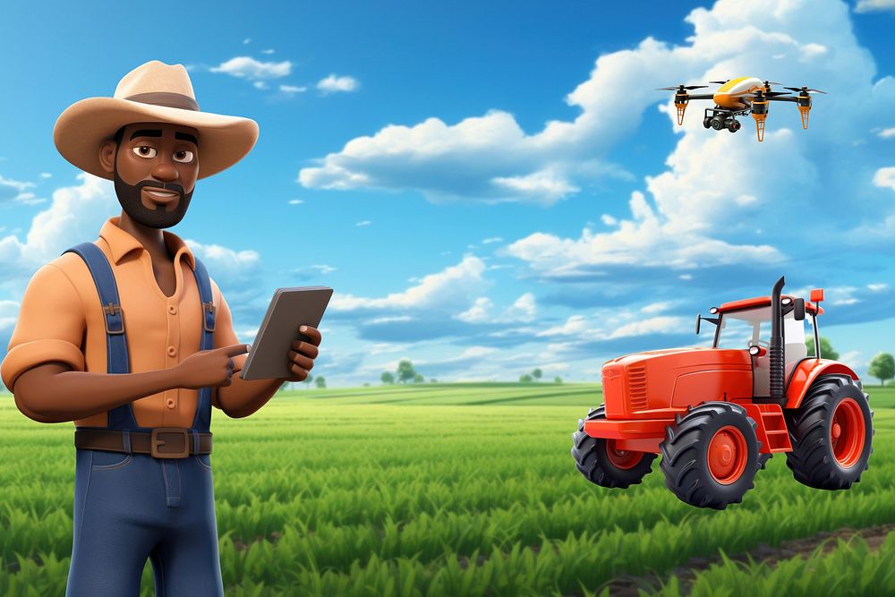 3D farmer using smart technology remix