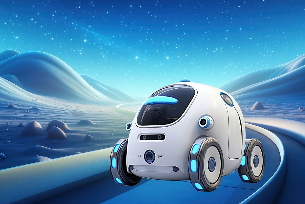 3D futuristic transportation robot remix