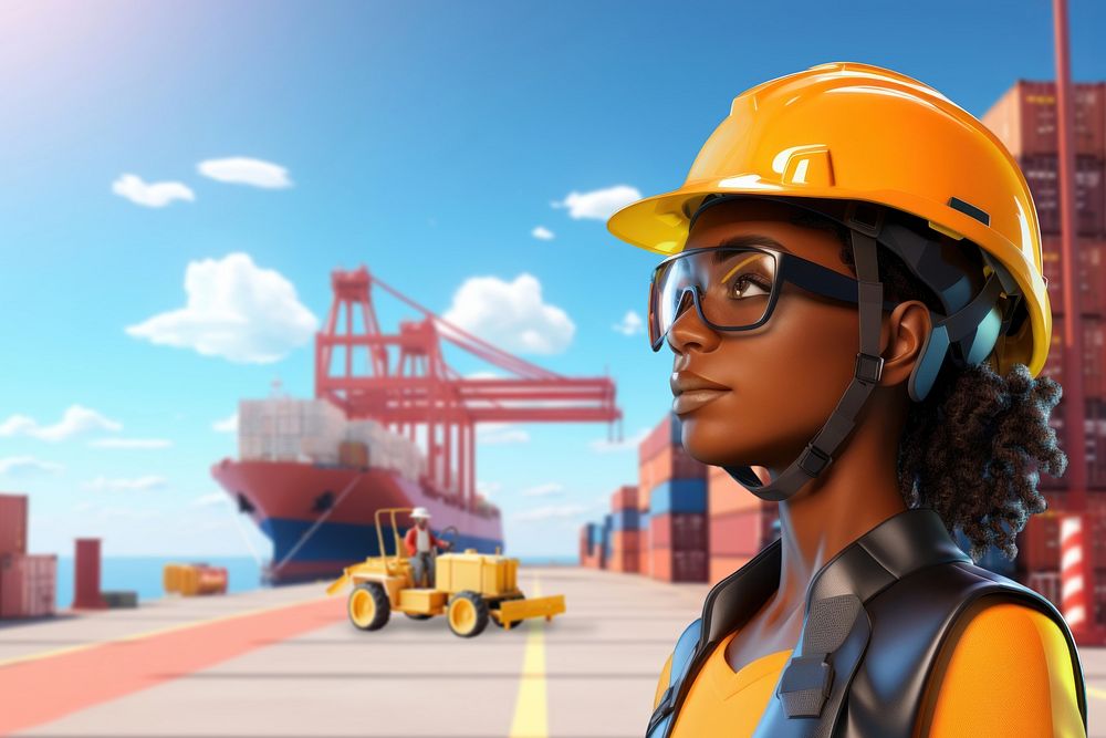 3D cargo shipment worker remix