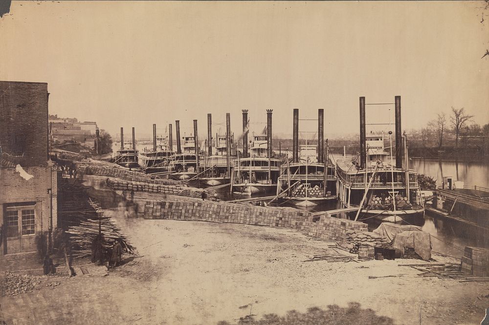 [Supply Steamers at Nashville, Tennessee]