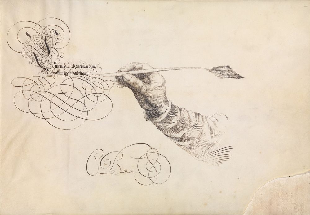Specimens of Penmanship after Jan van de Velde and other Calligraphy Books