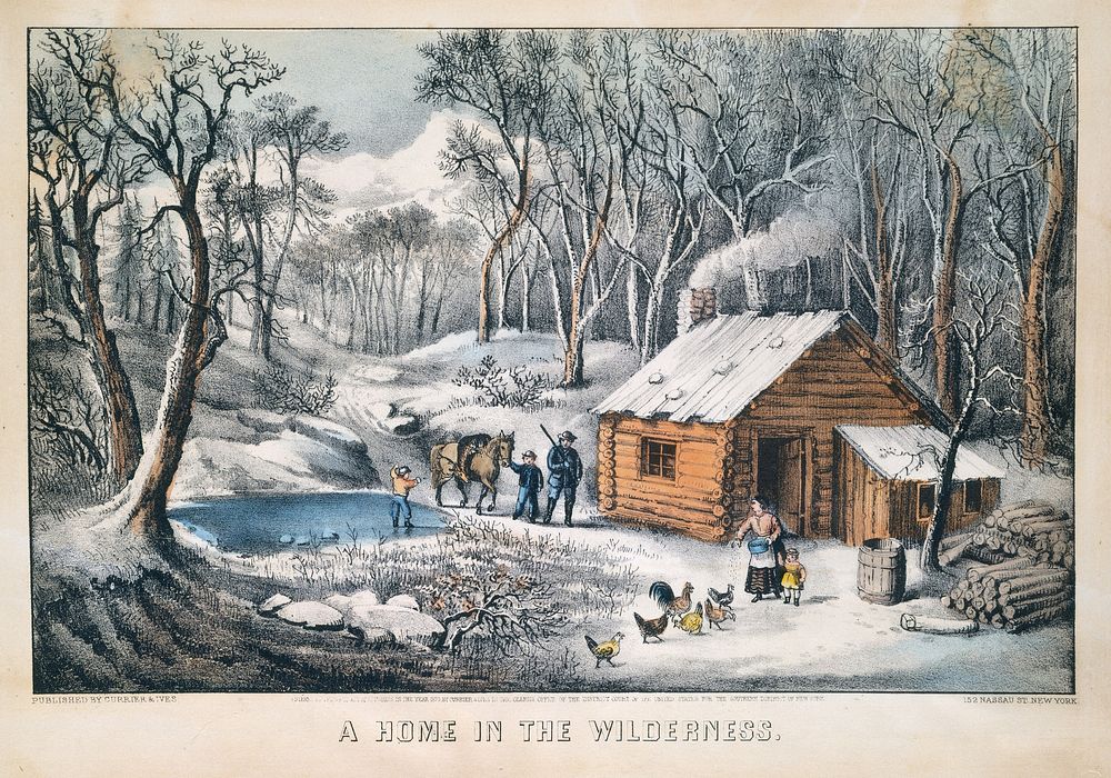 A Home in the Wilderness, publisher Currier & Ives