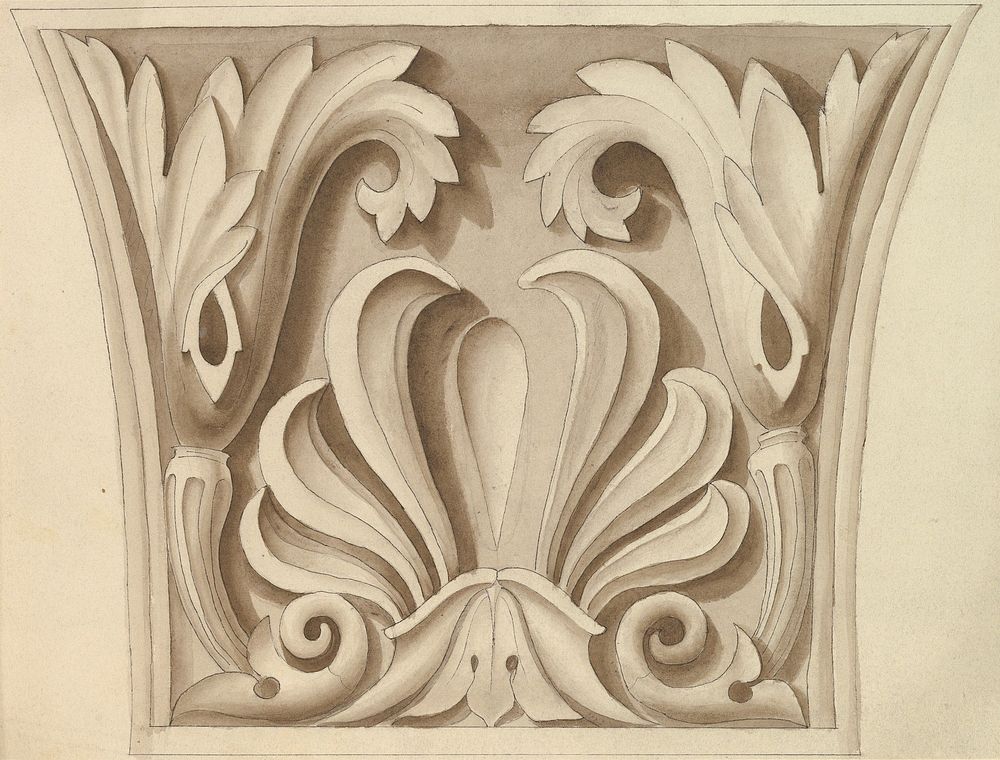 Capital of a Column with Anthemion