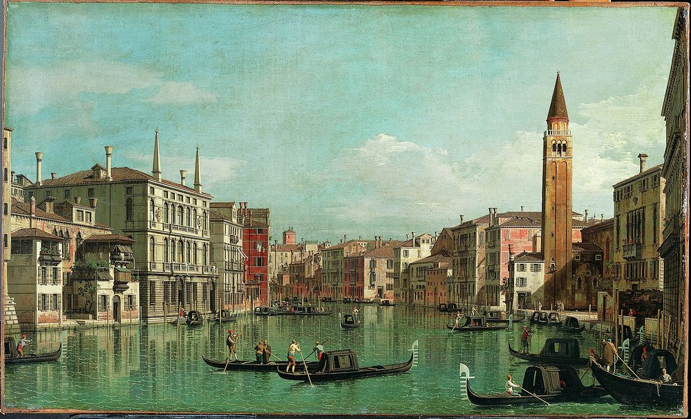The Grand Canal, Venice, Looking Southeast, with the Campo della Carità to the Right  by Canaletto (Giovanni Antonio Canal)