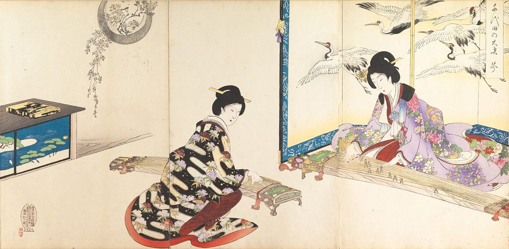Chiyoda Castle (Album of Women) by Yōshū (Hashimoto) Chikanobu