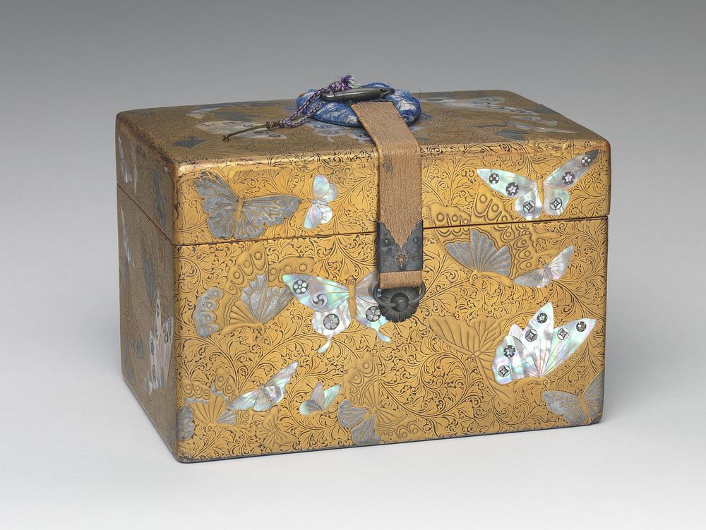 Box with Butterflies and Ferns