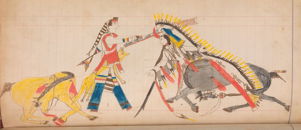 Maffet Ledger: Drawing, Southern and Northern Cheyenne