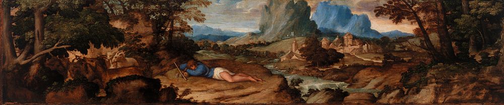 Sleeping Shepherd by Titian (Tiziano Vecellio)