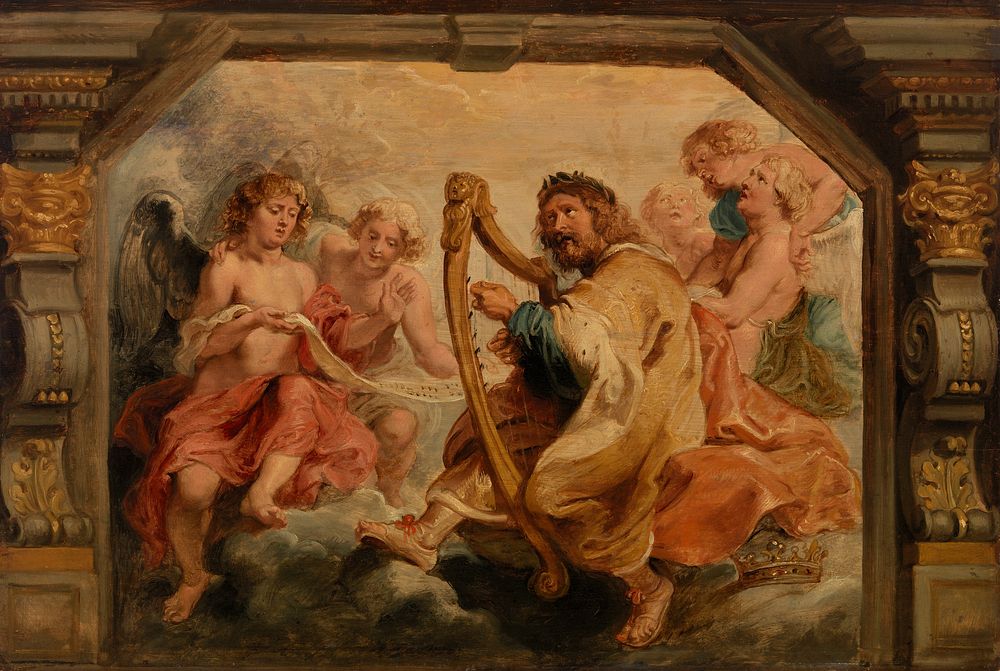 King David Playing the Harp by Peter Paul Rubens