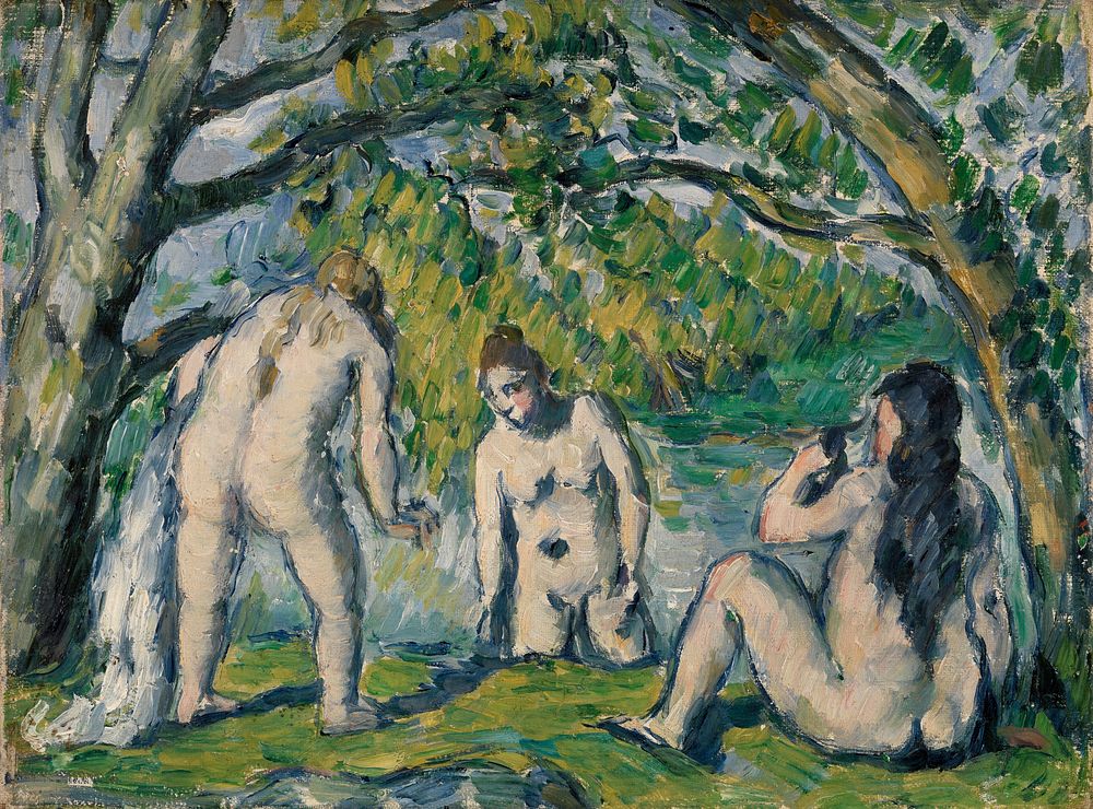 Three Bathers (Trois baigneuses) by Paul Cézanne