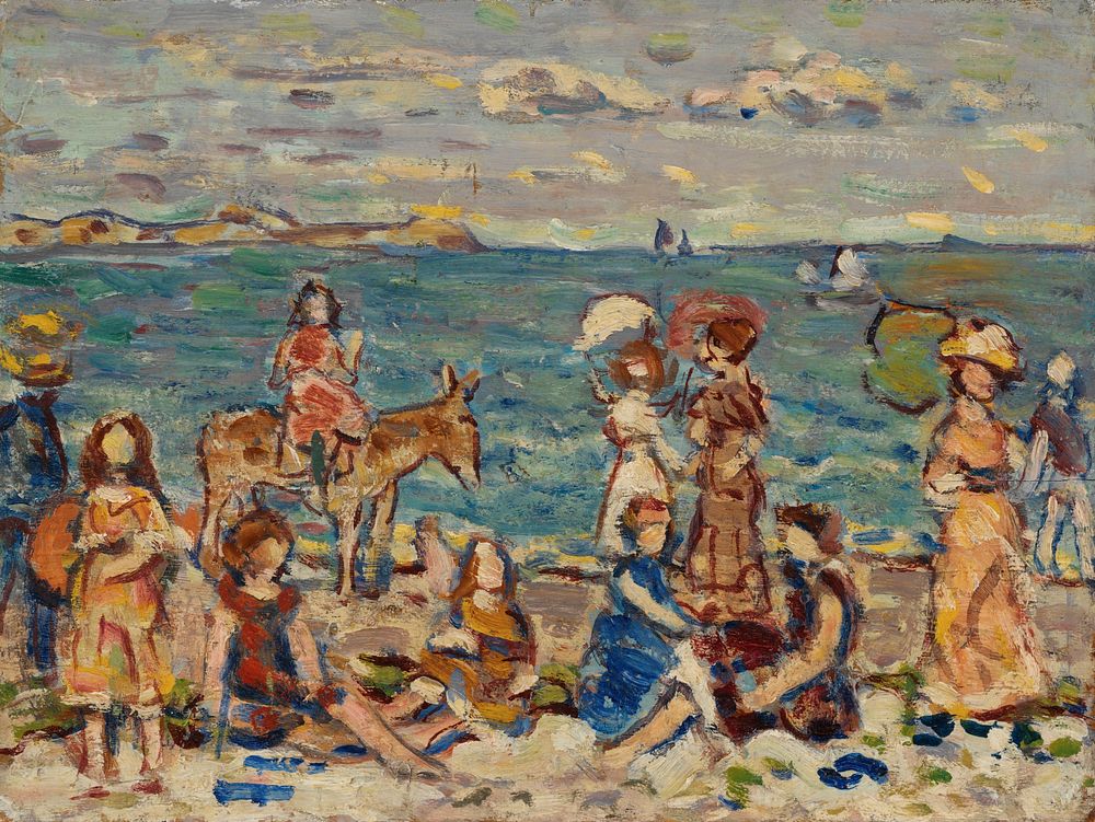 At the Beach by Maurice Brazil Prendergast