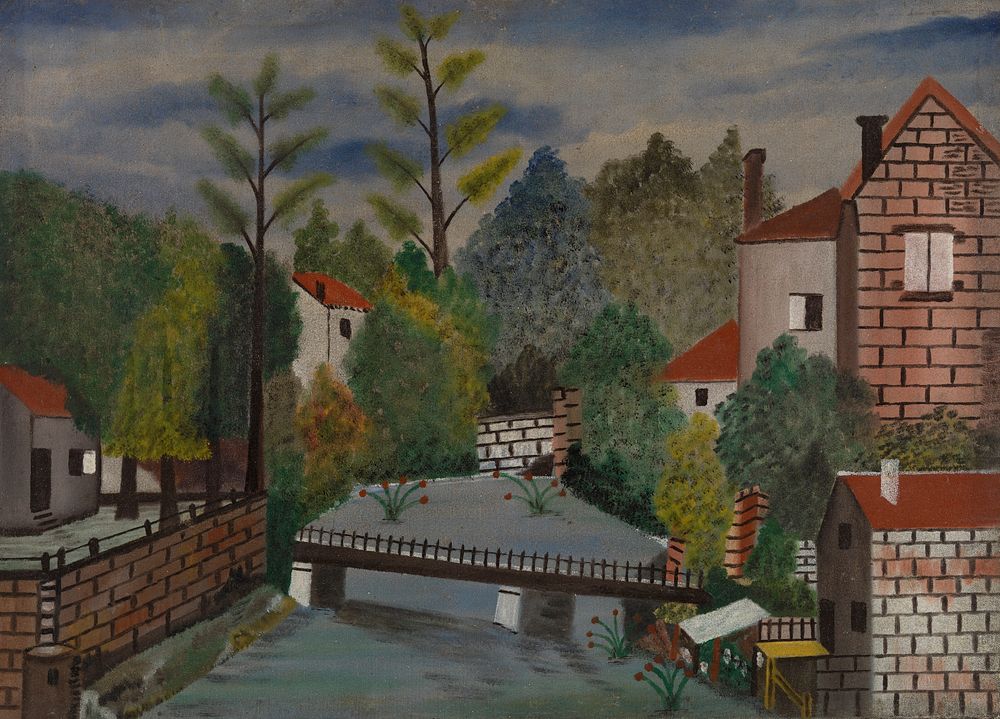Canal and Houses by Unidentified artist