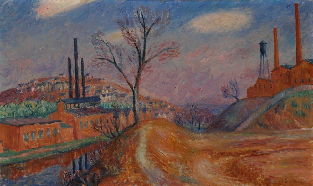 Landscape–Factories by William James Glackens