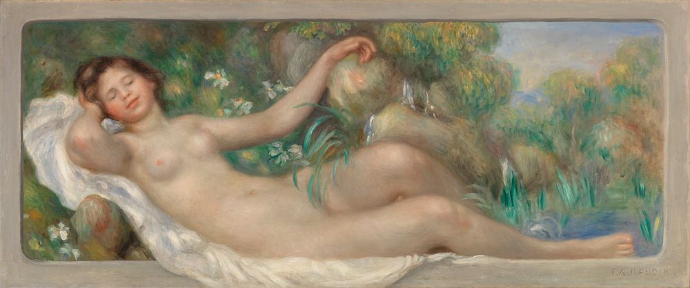Reclining Nude (La Source) by Pierre Auguste Renoir