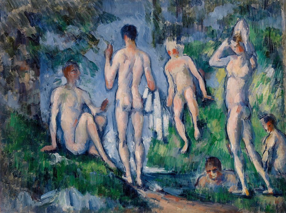 Group of Bathers (Groupe de baigneurs) by Paul Cézanne