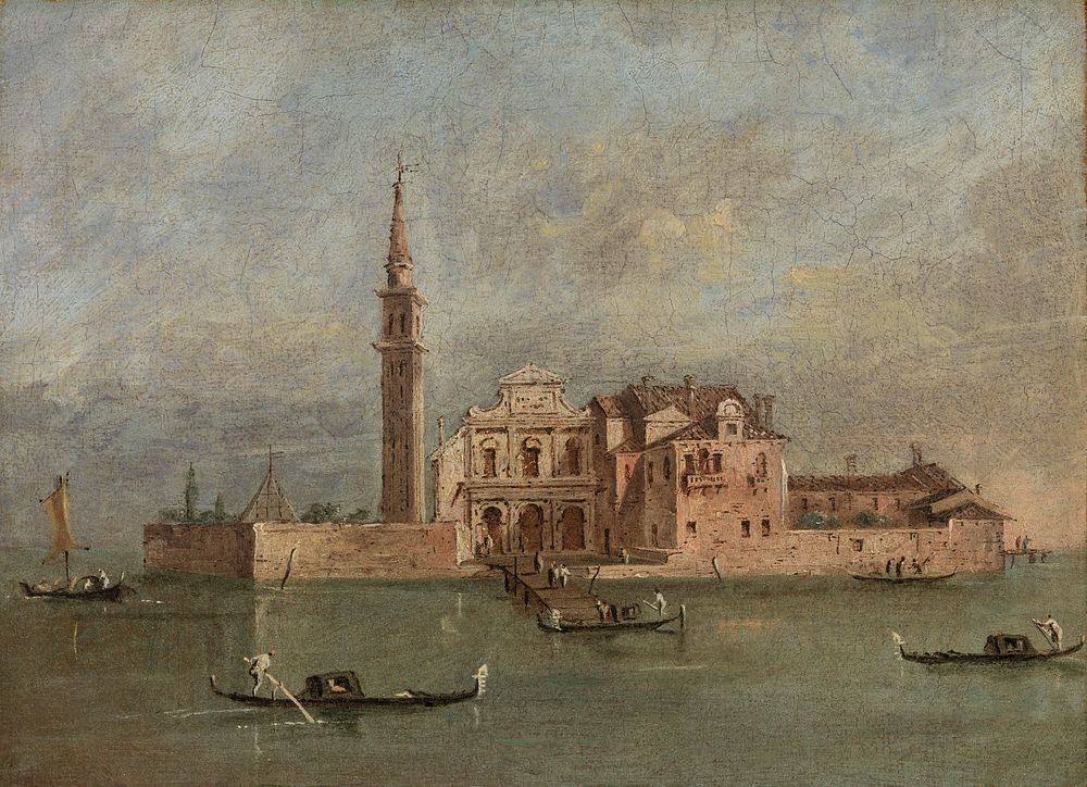 Capriccio of an Island in the Venetian Laguna by Giacomo Guardi
