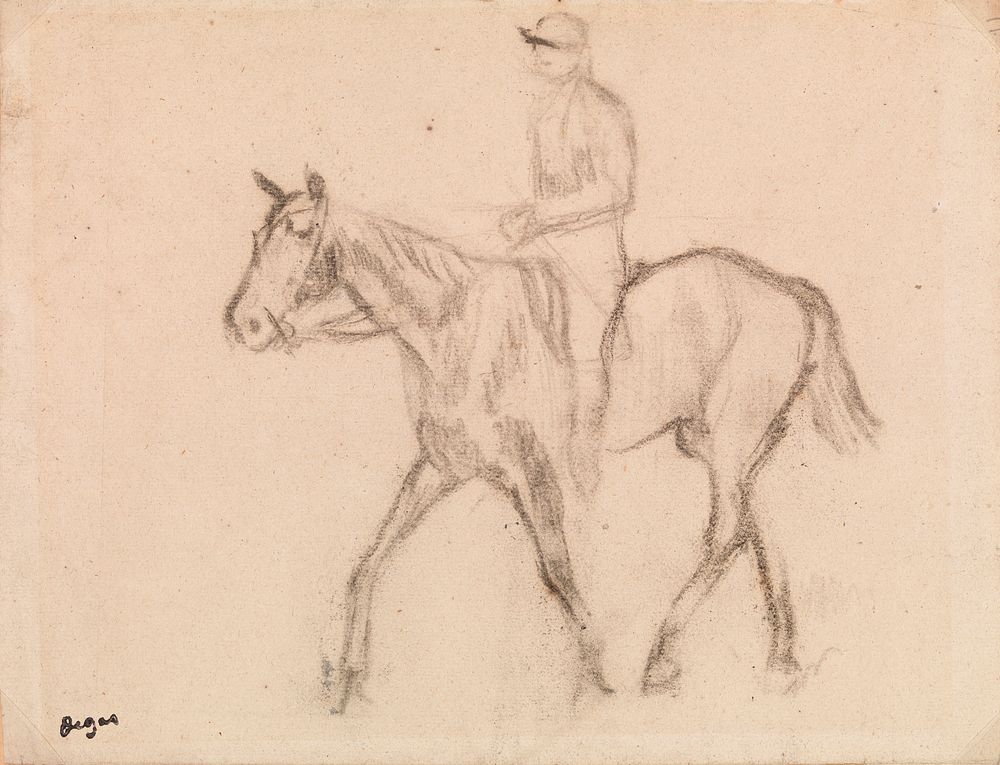 Man on Horseback by Edgar Degas