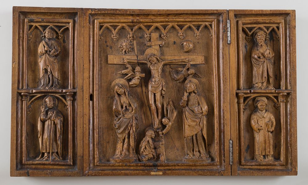 Triptych with Crucifixion by Unidentified artist
